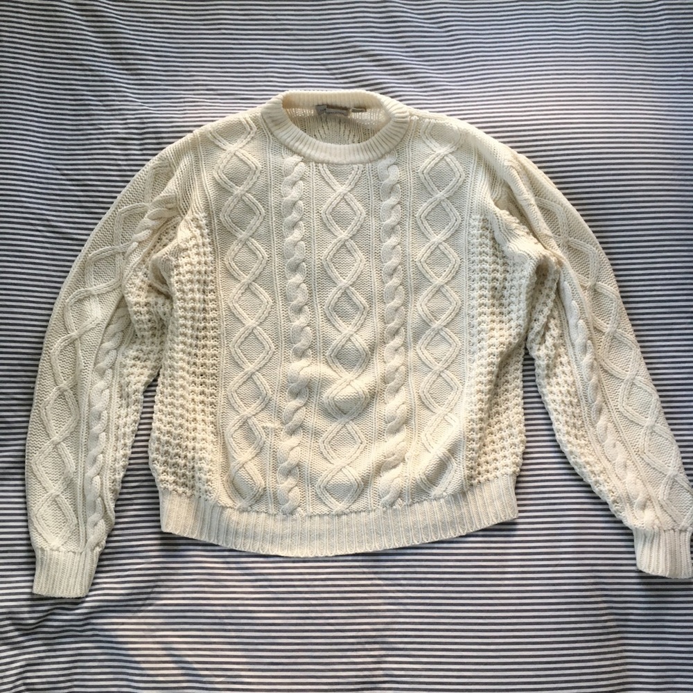 Fisherman Cable Knit Sweater